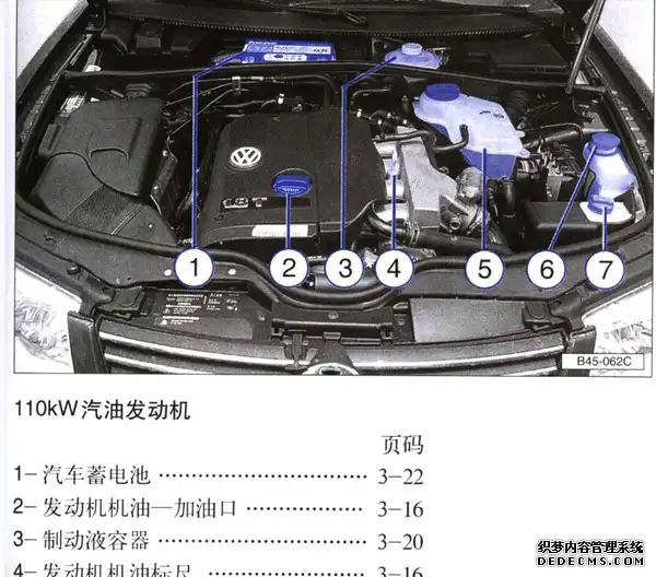 发动机帕萨特6方位介绍_帕萨特发动机_发动机帕萨特机舱介绍